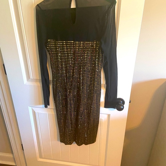 Max and Ash sparkle and sheer cocktail dress. NWT - Picture 2 of 4